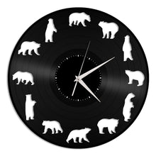 Bears Vinyl Wall Clock