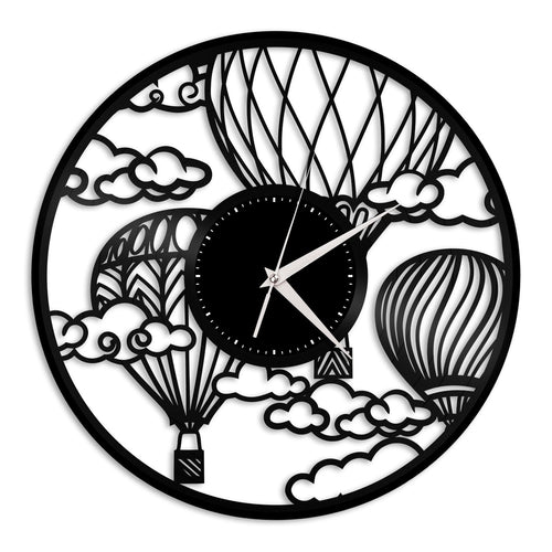 Sky Adventure Air Balloon Vinyl Wall Clock