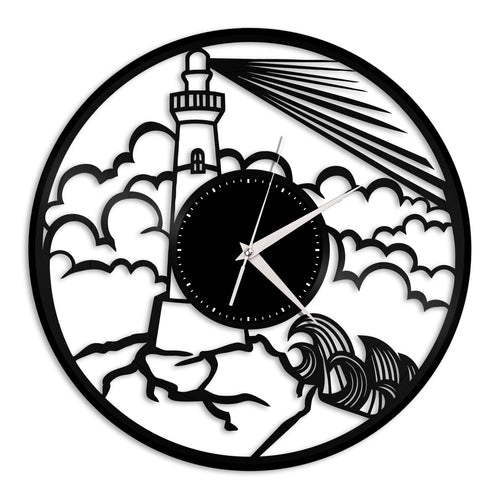 Nautical Lighthouse Vinyl Wall Clock