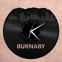 Burnaby Skyline Vinyl Wall Clock - VinylShop.US
