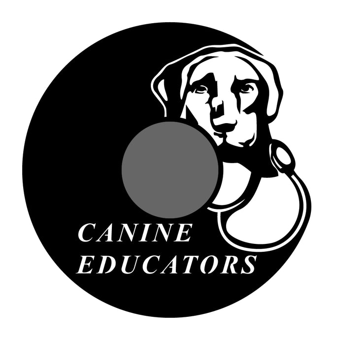 canine educators x 4 pieces Clock BL BL