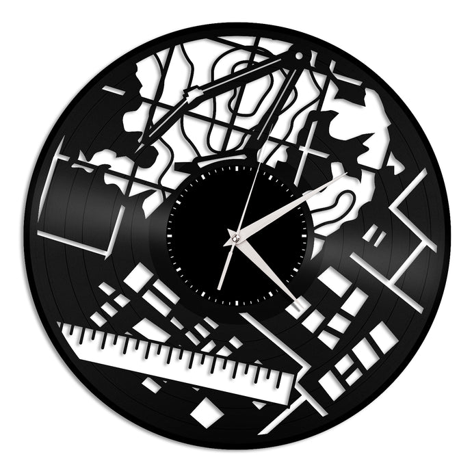 Cartographer Vinyl Wall Clock