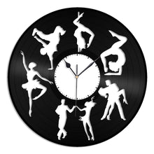 Dancers Silhouette Vinyl Wall Clock