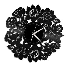 Flowers Vinyl Wall Clock - VinylShop.US