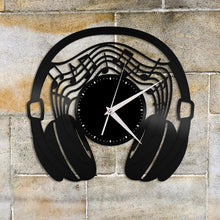 Headphones Vinyl Wall Clock - VinylShop.US