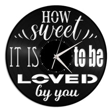 How Sweet It Is (To Be Loved By You) Vinyl Wall Clock