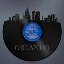 Skyline Wall Art - Orlando Skyline,Orlando Cityscape,Vinyl Record Art, Vinyl Record, Home Decor,Bachelor gift,Orlando Wedding,Orlando record - VinylShop.US