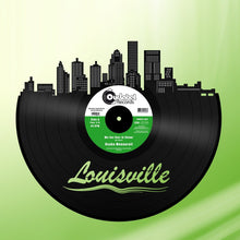 Skyline Wall Art - Louisville Skyline, Cityscape, Vinyl Record Art,  Home Decor, Louisville Wedding, Illustration, Repurposed record - VinylShop.US
