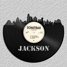 Skyline Wall Art - Jackson Skyline, Vinyl Record Cityscape, Vinyl Record Art,  Home Decor,  Bachelor gift, Jackson Wedding, wall decor - VinylShop.US