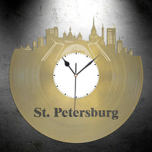 Panoramic Wall Art - Russian Watch, St Petersburg Skyline Wall Clock, Saint Petersburg Russia, World Clocks, International Travel Gift Idea - VinylShop.US