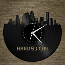 Houston Skyline Vinyl Wall Clock - VinylShop.US