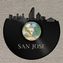 San Jose Skyline Art, San Jose Cityscape, San Jose Ca Wall Art, Gift Ideas For Men - VinylShop.US