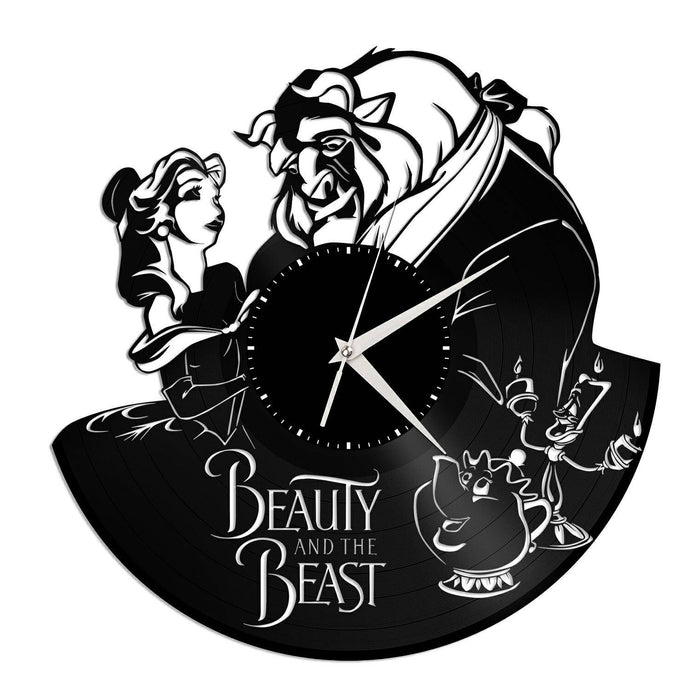 Beauty and the Beast Vinyl Wall Clock - VinylShop.US