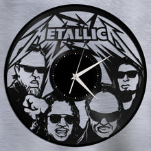 Music Lover Gift - Metallica Clock, Wall Clock, Vinyl Record Clock, Heavy Metal Gift, Vinyl Wall Clock, Vinyl Wall Decor, Gift for Him - VinylShop.US
