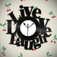 Live Love Laugh Vinyl Wall Clock - VinylShop.US