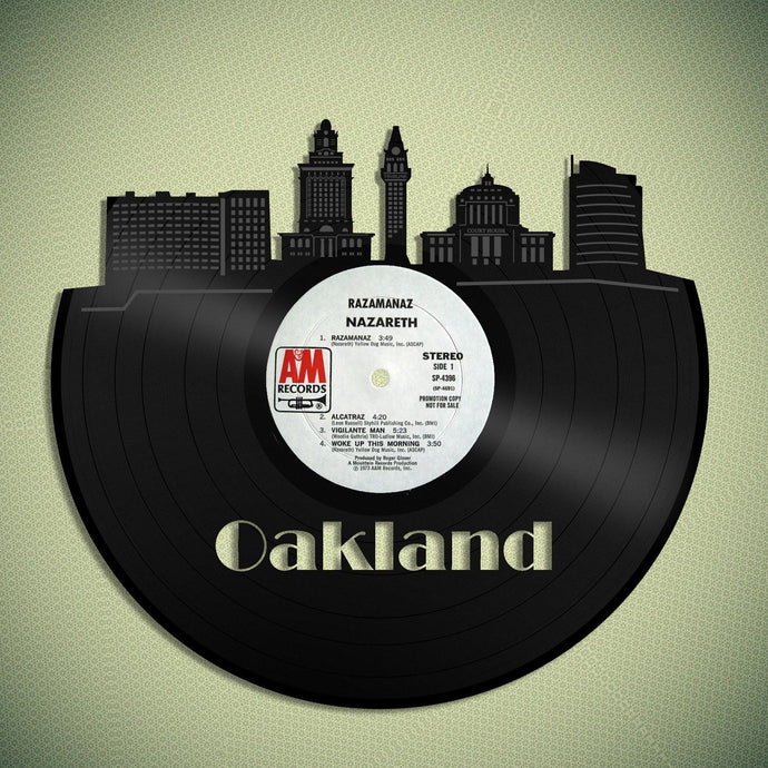 Oakland Skyline Vinyl Wall Art - VinylShop.US