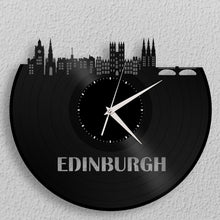 Scottish Gift, Edinburgh Skyline Clock, Scotland Wall Decor, Outlander Clock, Edinburgh Art, Castle, Architecture, Cityscape Wall Art - VinylShop.US
