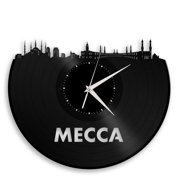 Mecca Skyline Vinyl Wall Clock - VinylShop.US