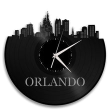 Vinyl Wall Clock - Orlando Wall Clock, Cityscape Clock, Wall  Art Clock,  Unique Wall Clock,  Large Wall Clock, Vinyl Clock, Record Clock - VinylShop.US
