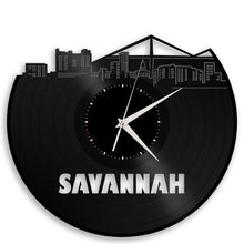 Savannah Georgia Clock, Savannah Skyline, Savannah Art, Georgia Gift, Georgia State Art, Savannah Clock, Clock Gift Idea, Wall Clock Vinyl - VinylShop.US