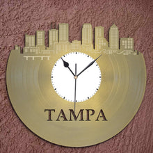 Tampa Skyline Vinyl Wall Clock - VinylShop.US