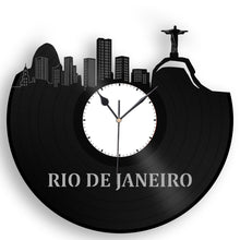 Brazil Rio de Janeiro Skyline Clock - VinylShop.US