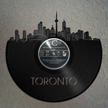Vinyl Wall Art - Wall Decor Toronto Skyline, Toronto Cityscape,VinylShopUS Vinyl Record Art, Home Wall Decor, Wall Hanging Deco Skyline - VinylShop.US