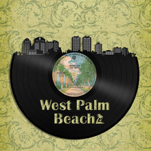 West Palm Beach FL Skyline Wall Art - VinylShop.US