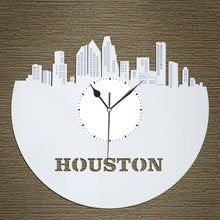 Houston Skyline Vinyl Wall Clock - VinylShop.US