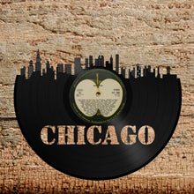 Retro Album Art, Chicago Skyline, Hip Wall Art, Personalized Record, Chicago Cubs, Wall Hanging, Custom Record, Chicago Art Skyline - VinylShop.US