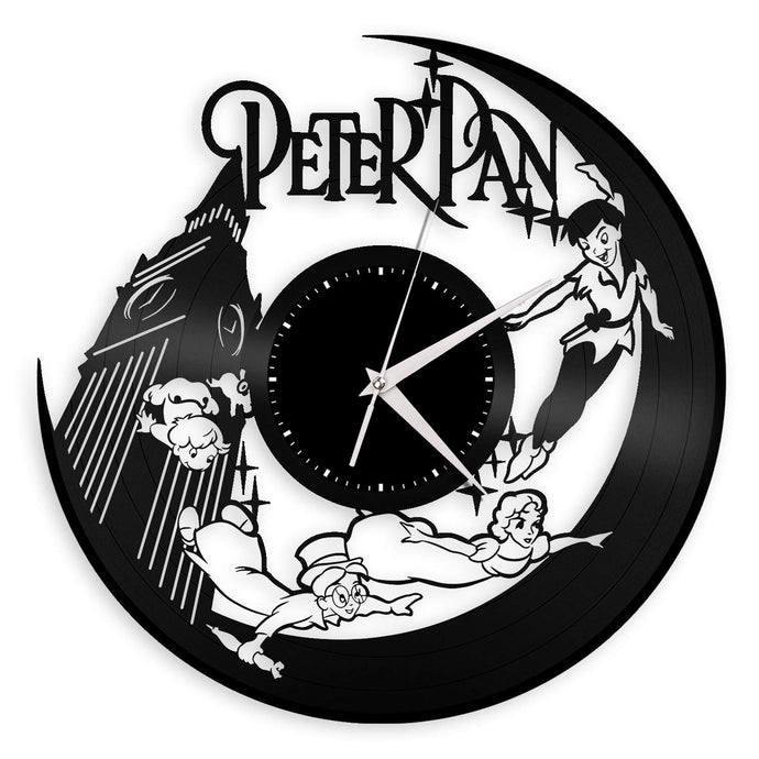 Peter Pan Big Ben Clock, Nursery Wall Clock, Kids Room Clock, Gift for Kids, Vinyl Wall Clock, Decorative Wall Art, Neverland Wall Decor - VinylShop.US