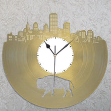 NY Buffalo Bison Vinyl Wall Clock - VinylShop.US