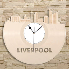 Liverpool Skyline Vinyl Wall Clock - VinylShop.US