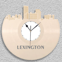 Meeting Gifts, Personalized Teacher Gifts For Men, Lexington Kentucky Skyline Clock, Kentucky Gift, Repurposed Personalized Vinyl Record Art - VinylShop.US