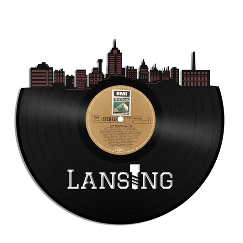 Lansing Skyline Vinyl Wall Art - VinylShop.US