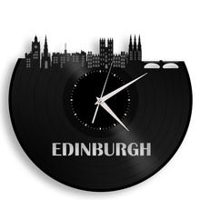 Scottish Gift, Edinburgh Skyline Clock, Scotland Wall Decor, Outlander Clock, Edinburgh Art, Castle, Architecture, Cityscape Wall Art - VinylShop.US