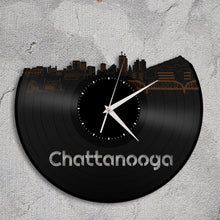 Chattanooga Skyline Vinyl Wall Clock - VinylShop.US