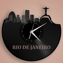 Brazil Rio de Janeiro Skyline Clock - VinylShop.US