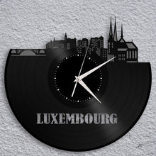 Luxembourg Skyline Vinyl Wall Clock - VinylShop.US
