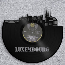 Wall Decor - Luxemburg Skyline, Europe Travel Memories, Cityscape, Vinyl Record Art,  Home Decor Idea,  Office Decoration, Luxemburg Gift - VinylShop.US