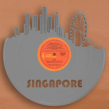 Singapore Skyline, Singapore Wall Decor, Singapore Gift, Cityscape, Vinyl Record Art,  Home Decor Idea,  Office Decoration, Travel Gift - VinylShop.US