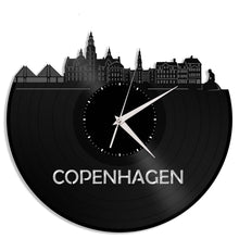 Copenhagen Skyline Wall Clock, - VinylShop.US