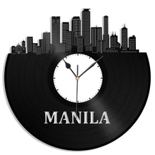 Manila Skyline Vinyl Wall Clock - VinylShop.US