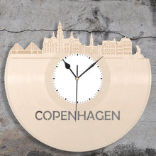 Copenhagen Skyline Wall Clock, - VinylShop.US