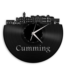 Cumming GA Skyline Wall Clock - VinylShop.US
