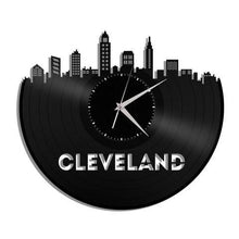 Cleveland Skyline Vinyl Wall Clock - VinylShop.US