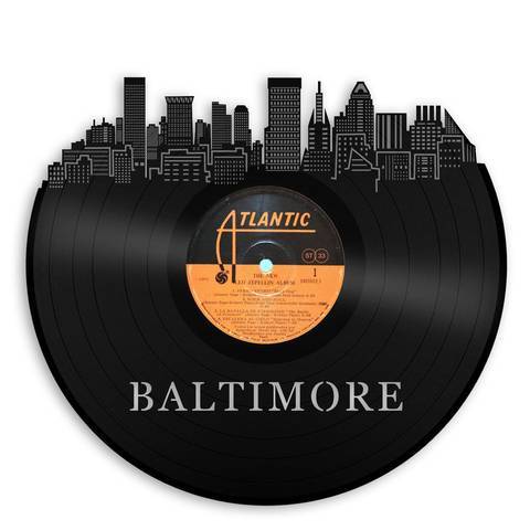 Baltimore Skyline Vinyl Wall Art - VinylShop.US