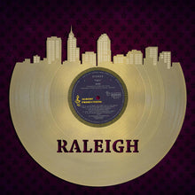 Unique Art For Couple, For Best Friend, For Anniversary, For Mom, For Dad, Creative Wedding Art, Raleigh Skyline Art, North Carolina State - VinylShop.US