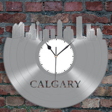 Calgary Alberta Skyline Wall Clock - VinylShop.US