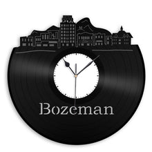 Bozeman Montana Skyline Wall Clock - VinylShop.US